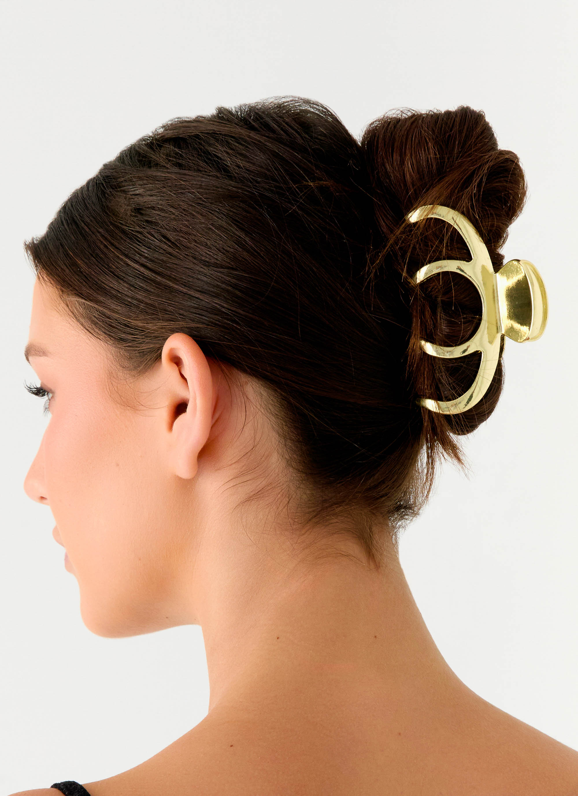 Alternative view of Liquid Gold Claw Clip - Gold