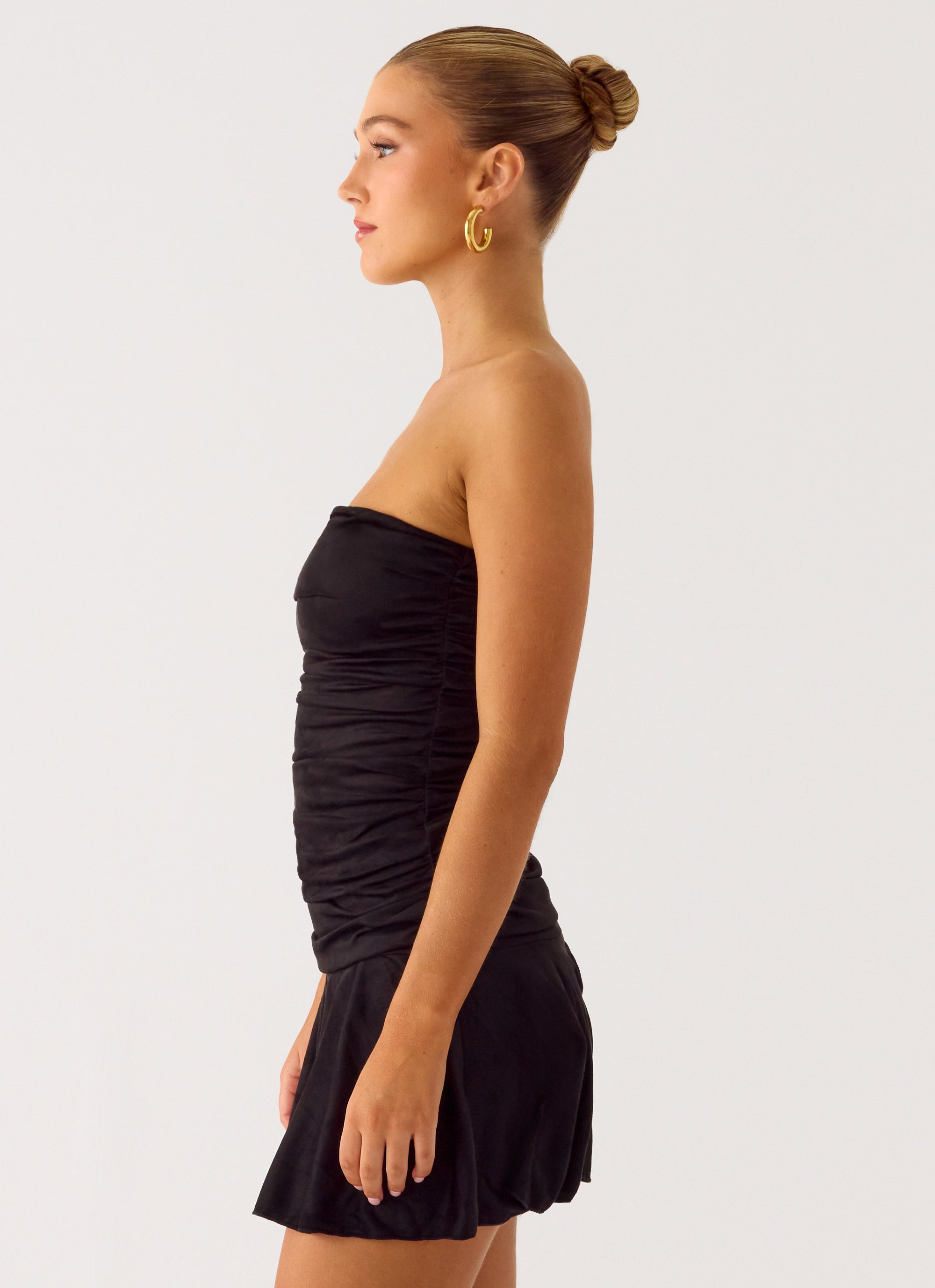 Alternative view of Meridella Strapless Mini Dress - Black