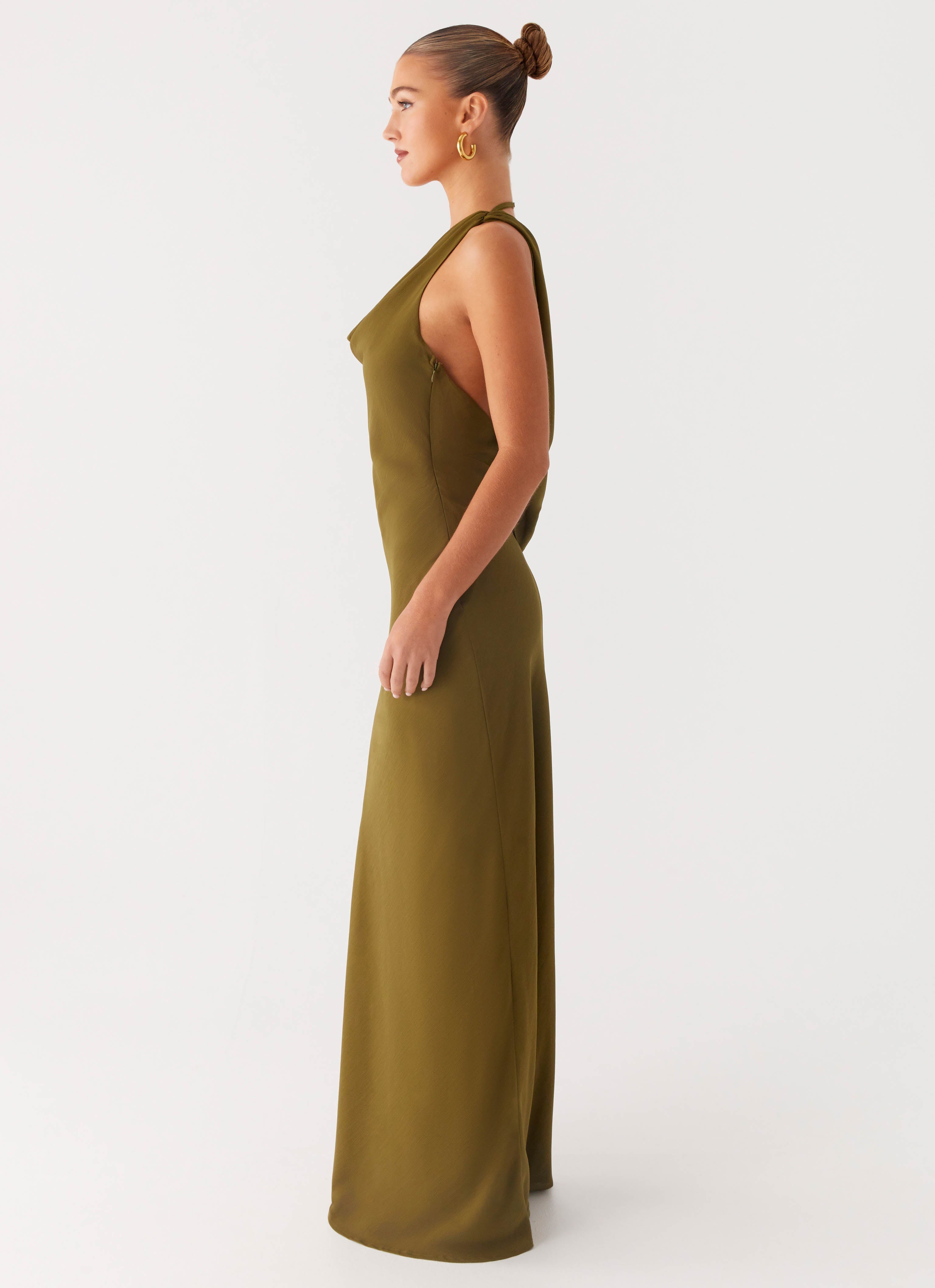Alternative view of Opal Glow Maxi Dress - Khaki