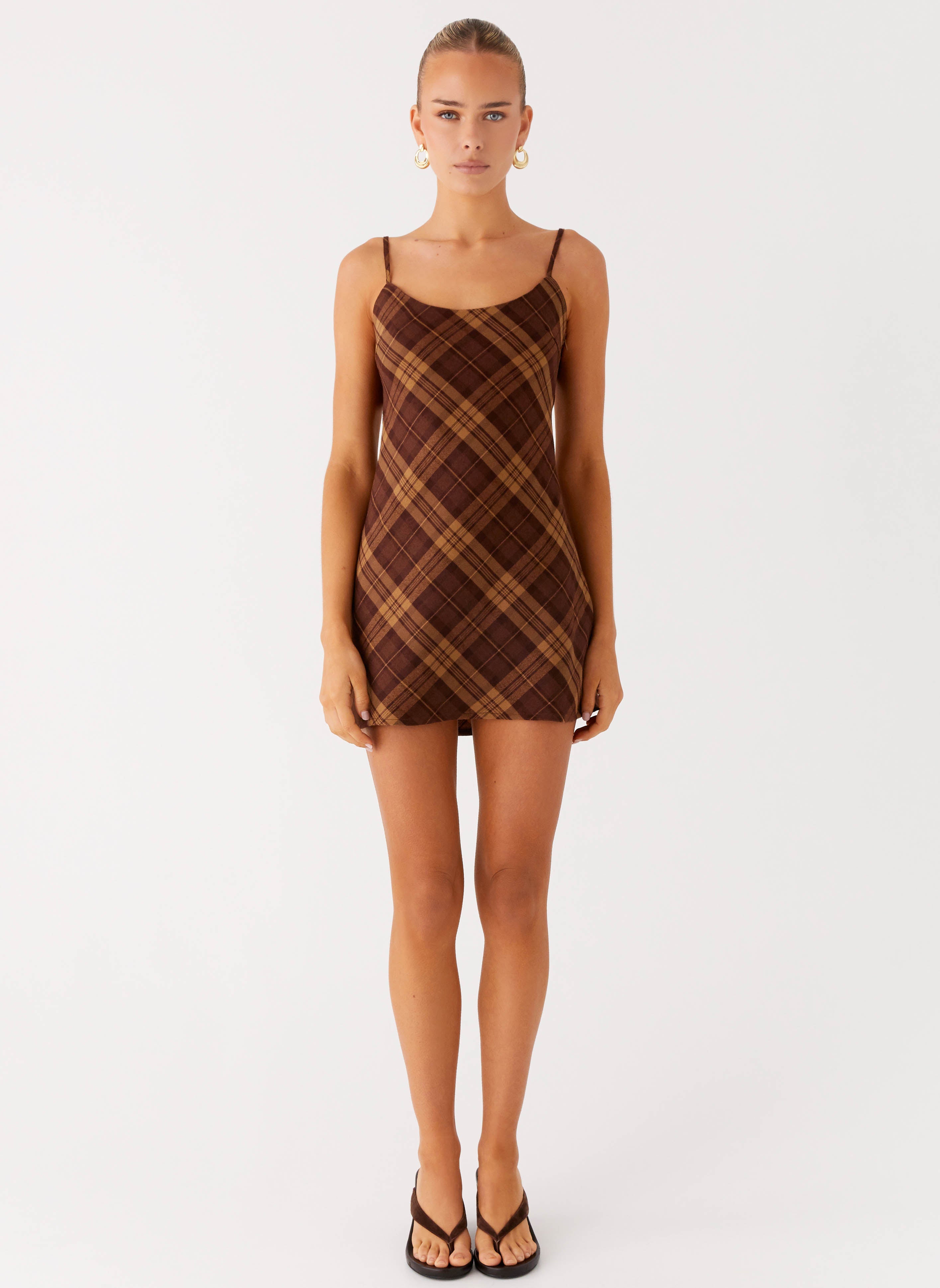 Alternative view of Radio Star Mini Dress - Plaid