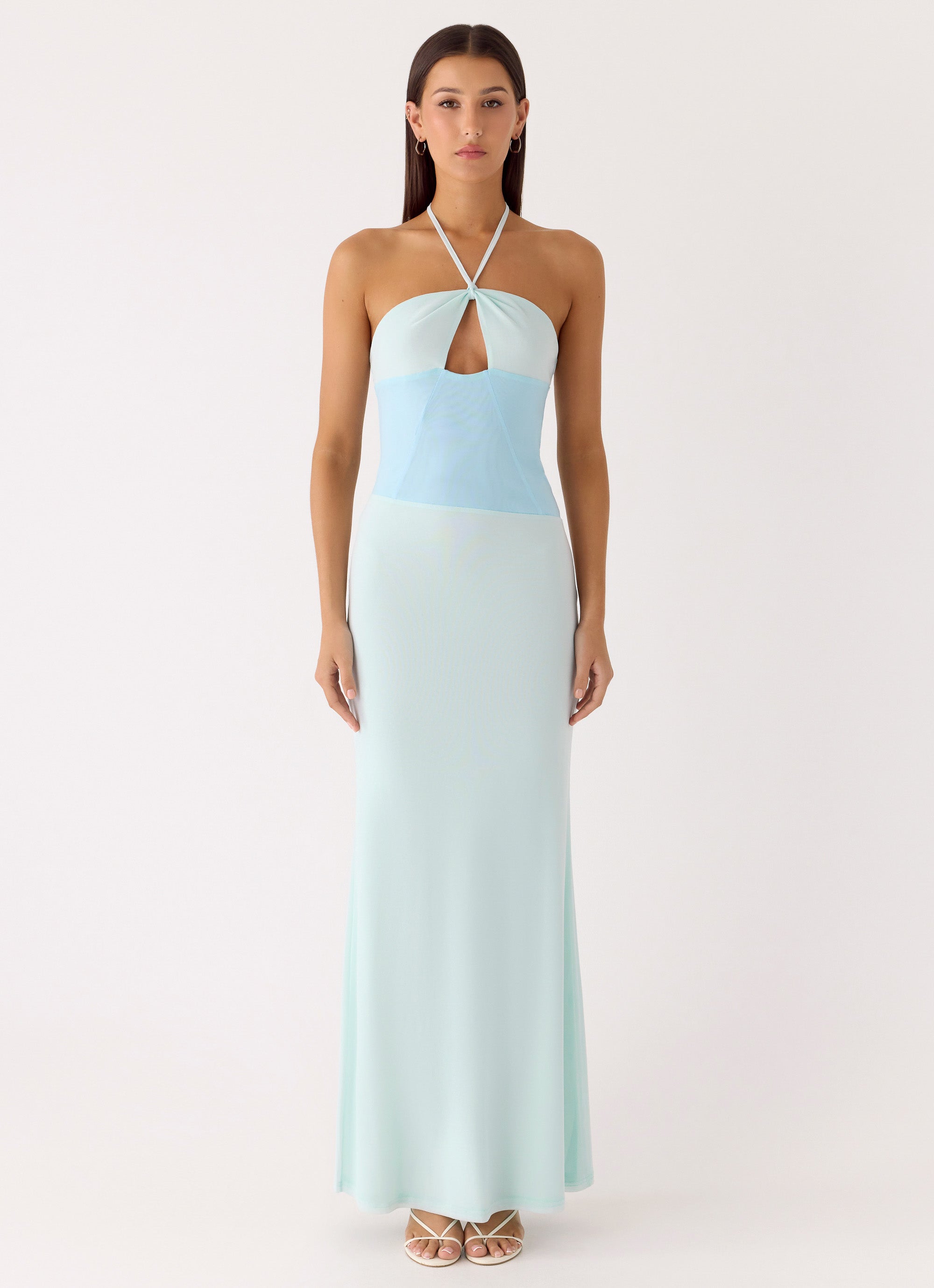 Alternative view of Romilly Mesh Maxi Dress - Teal