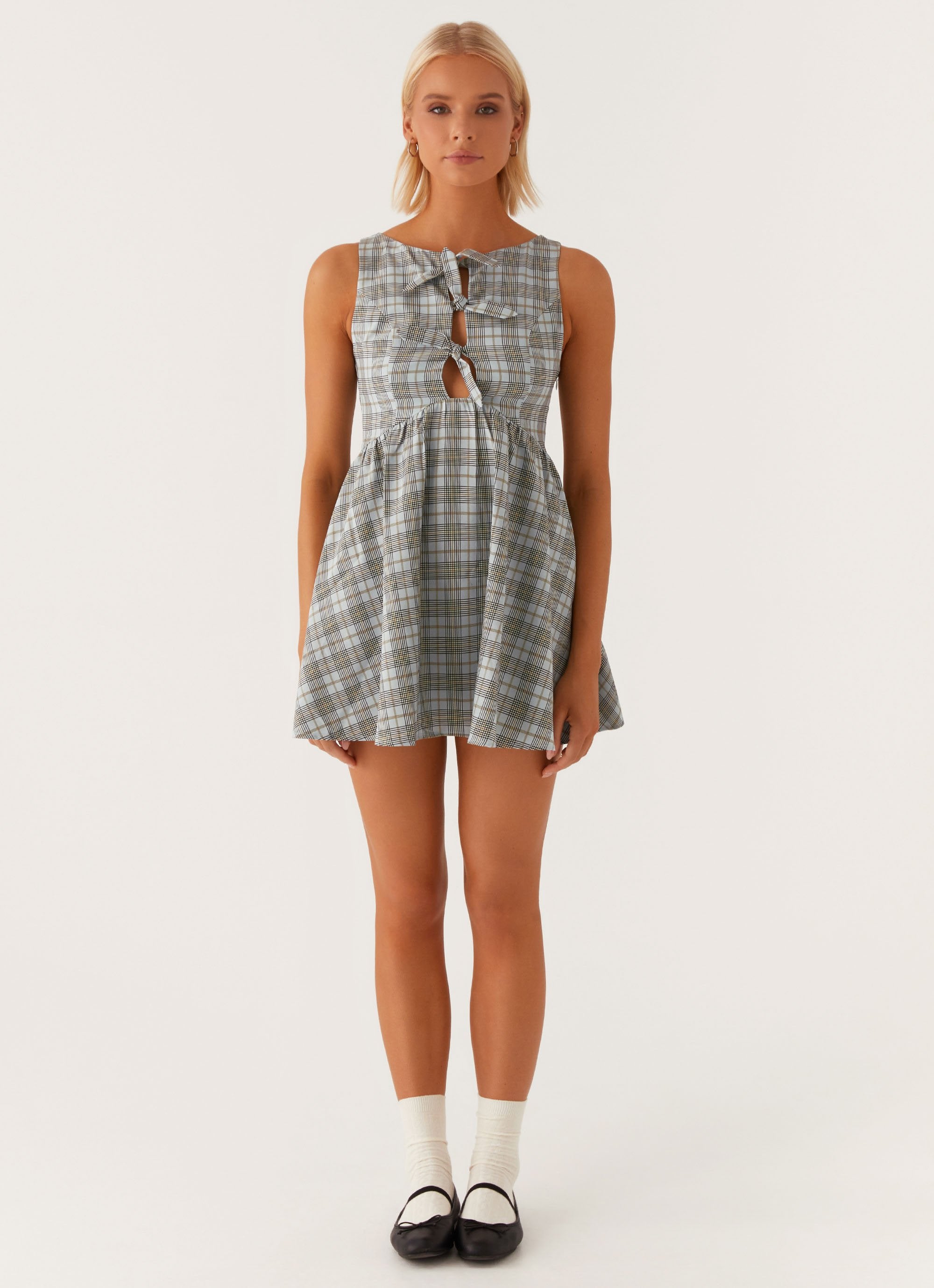 Steffie Mini Dress - Check - Image 2