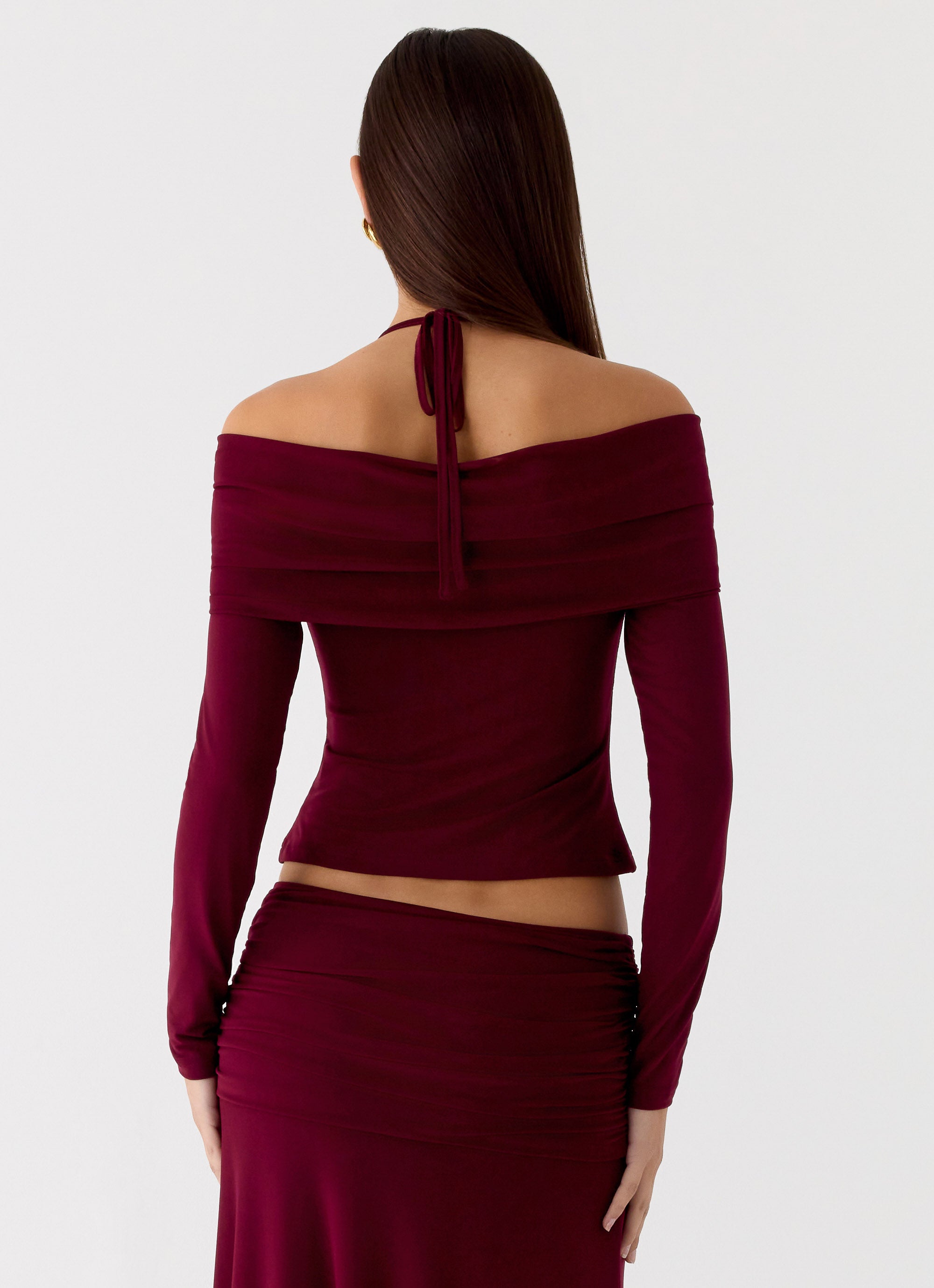 Thorness Long Sleeve Top - Plum - Image 4
