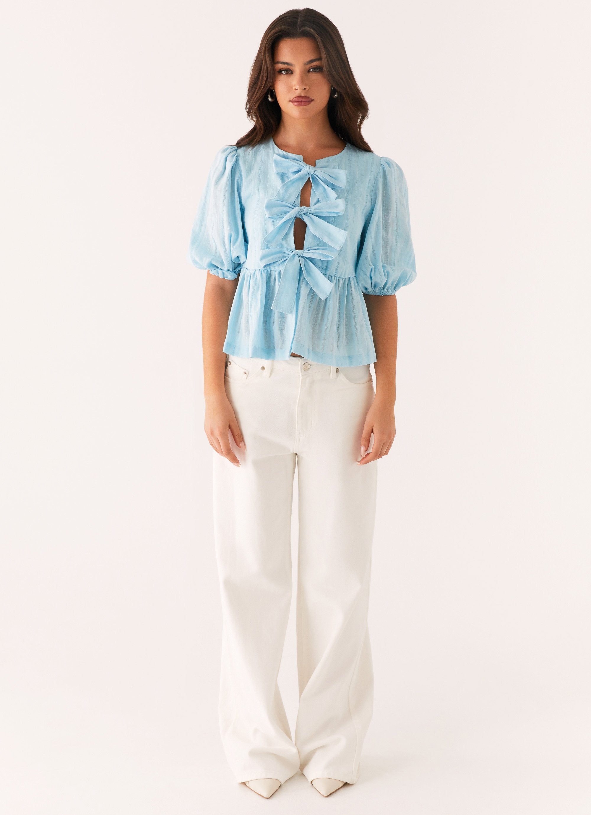 Western Wind Tie Top - Blue - Image 2
