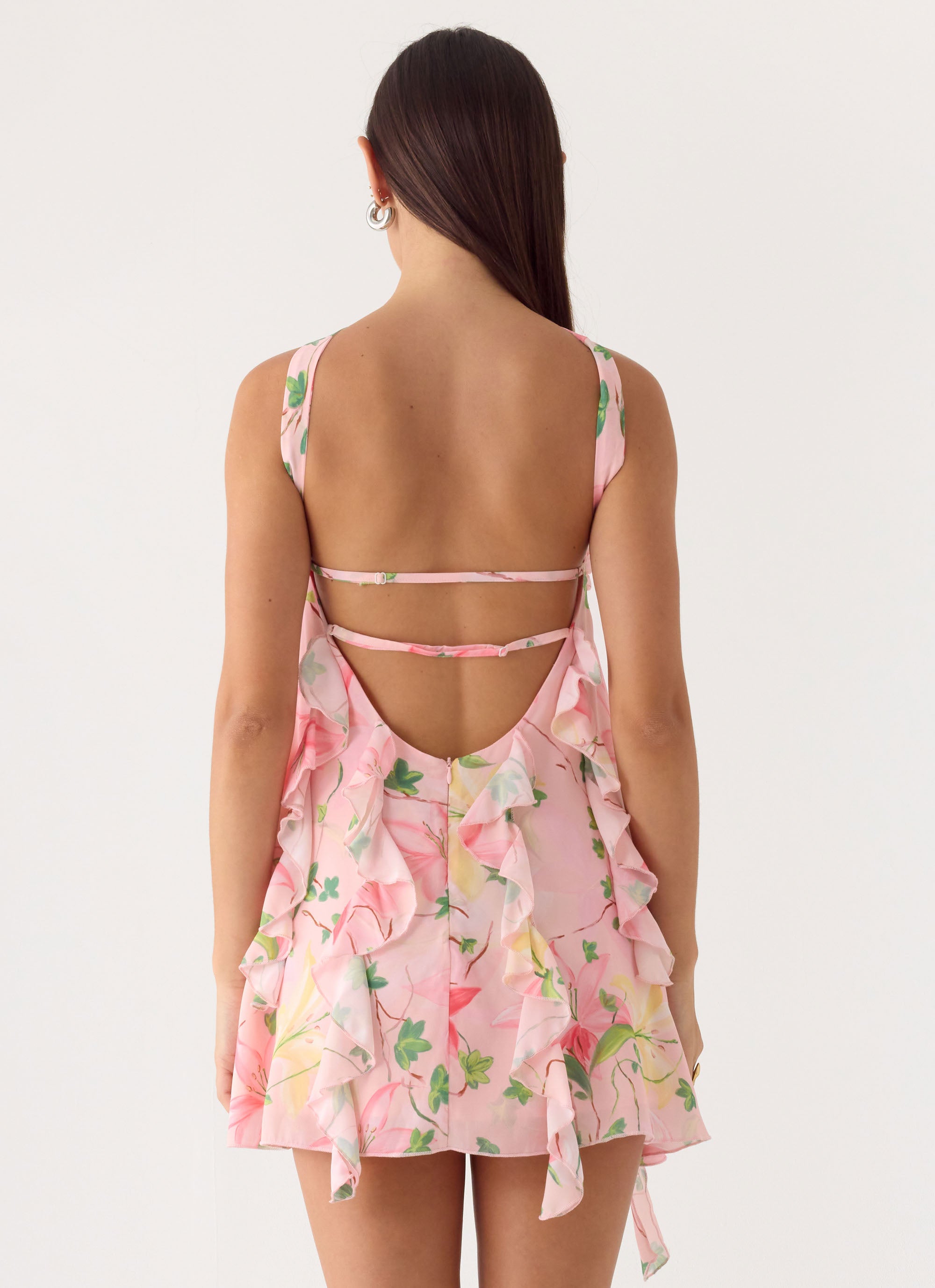 When You Look Mini Dress - Blooming Spring - Image 2