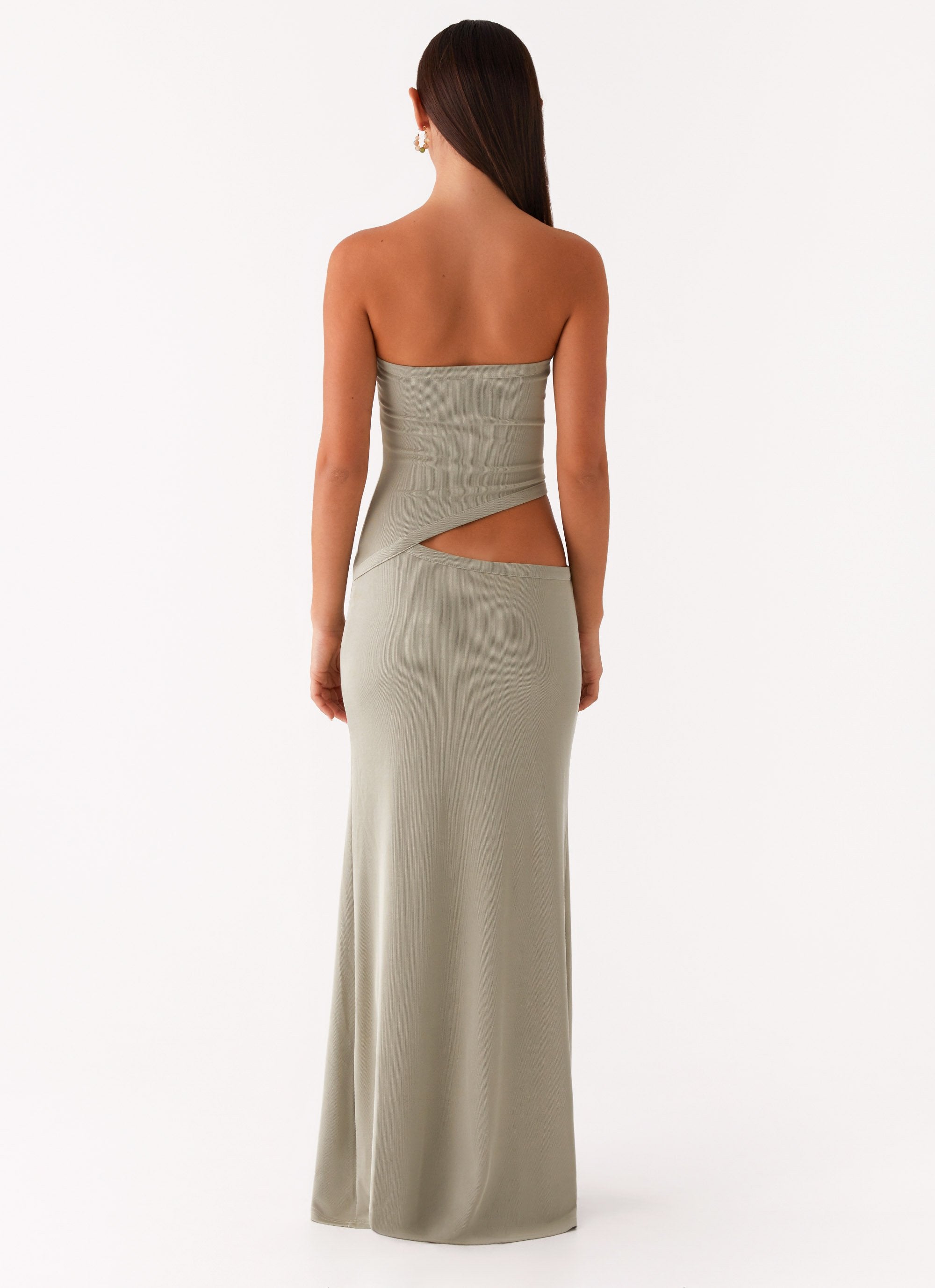 Alternative view of Wild Roses Maxi Dress - Sage