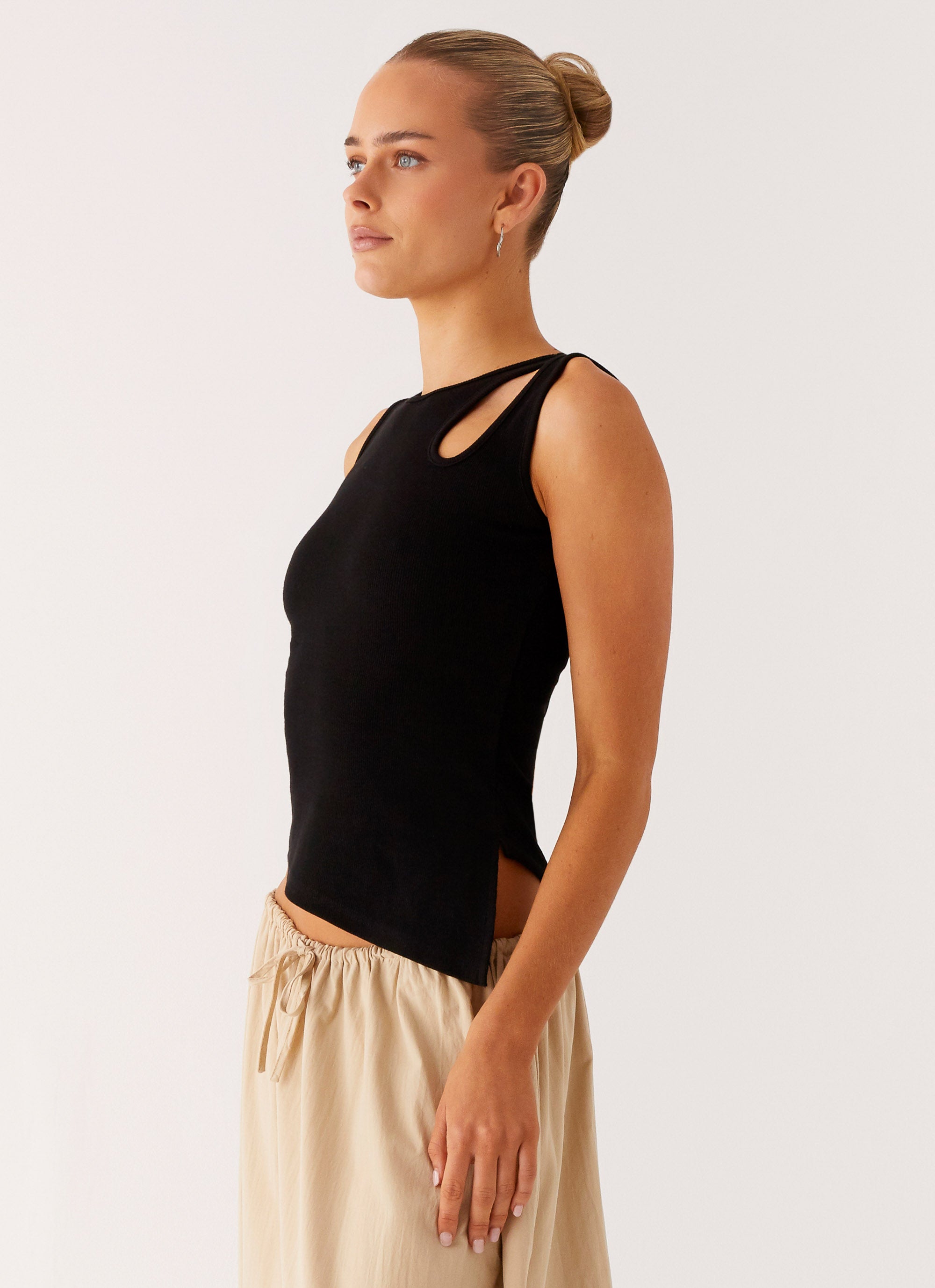 Alternative view of Zayne Tank Top - Black
